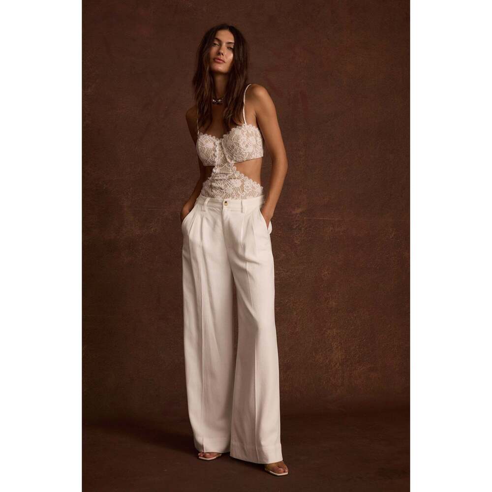 12th Tribe Princesa White Lace Bodysuit Size SS